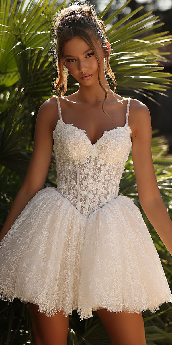lace short wedding dresses country beach vladiyan