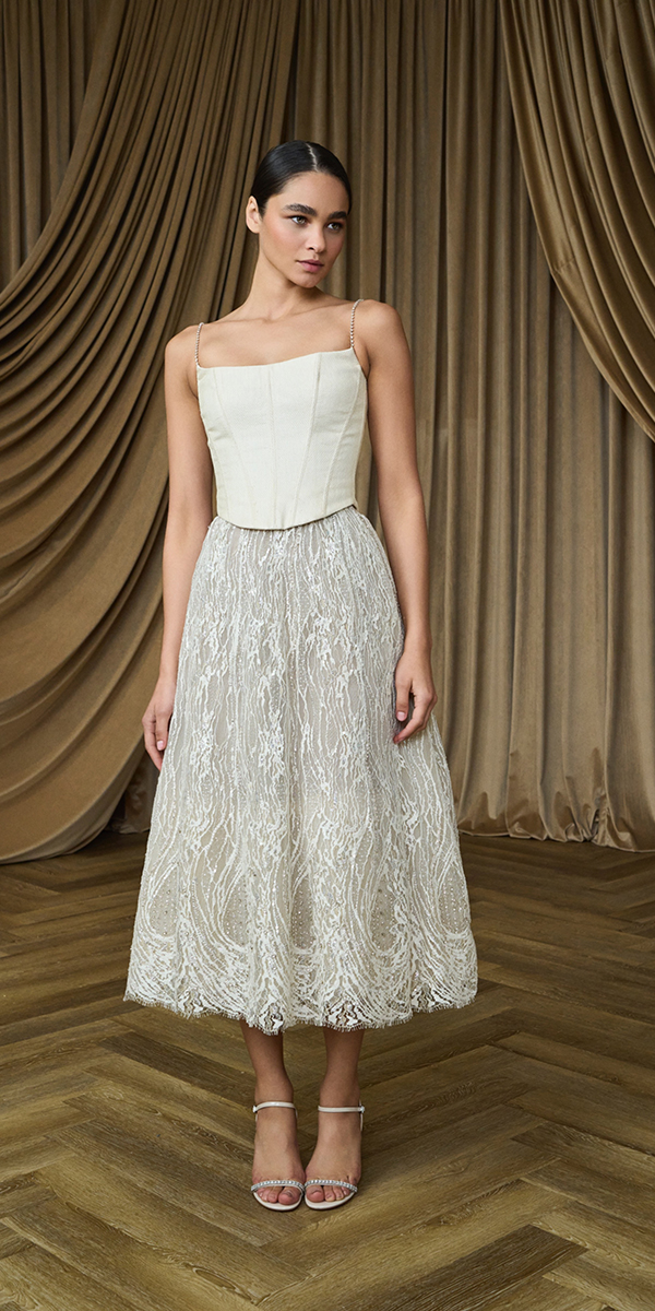tea length wedding dresses beach with spaghetti straps vintage silviafernandez