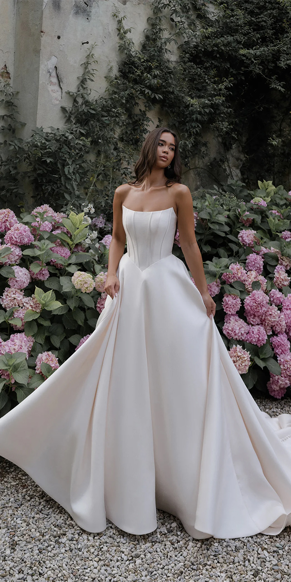 wedding dress trends 2026 a line simple allure