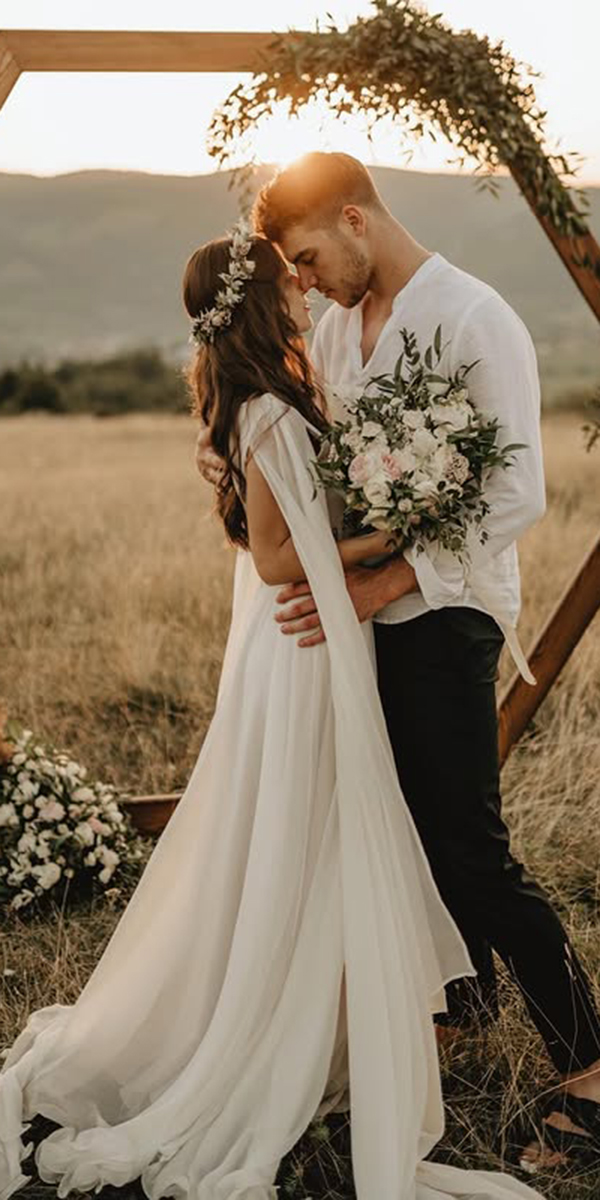 bohemian wedding dresses simple a line rustic adinistorfoto