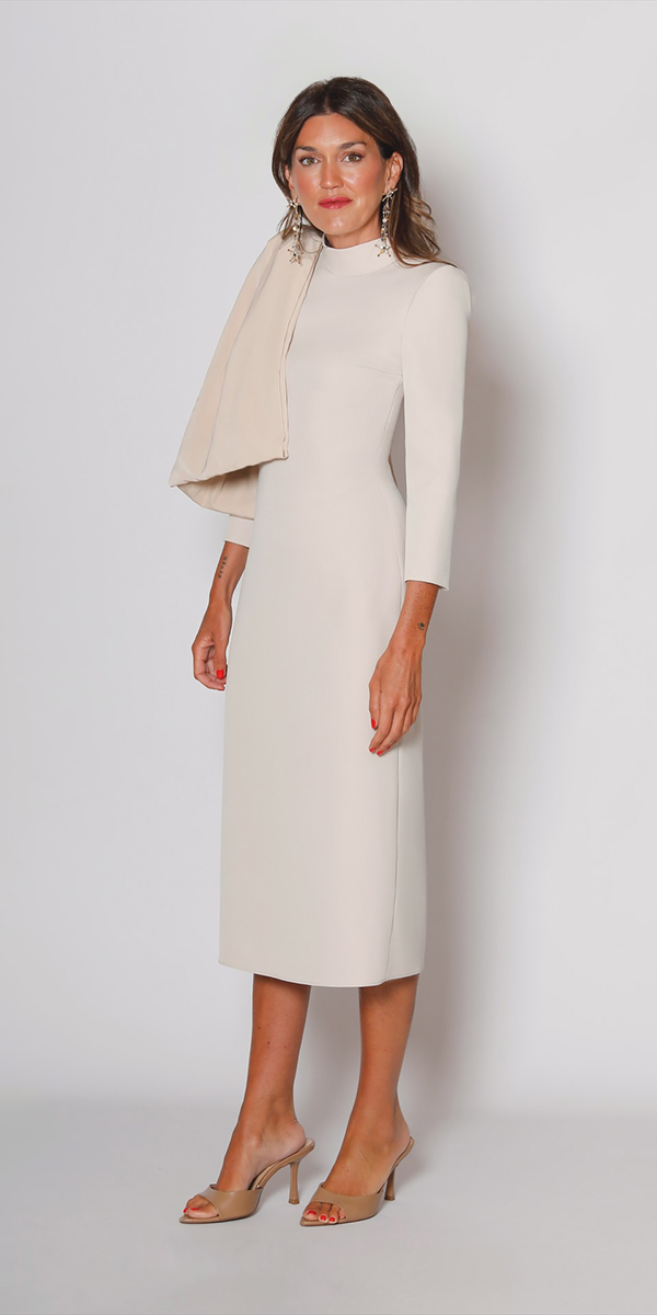 petite mother of the bride dresses simple with long sleeves silviafernandezatelier