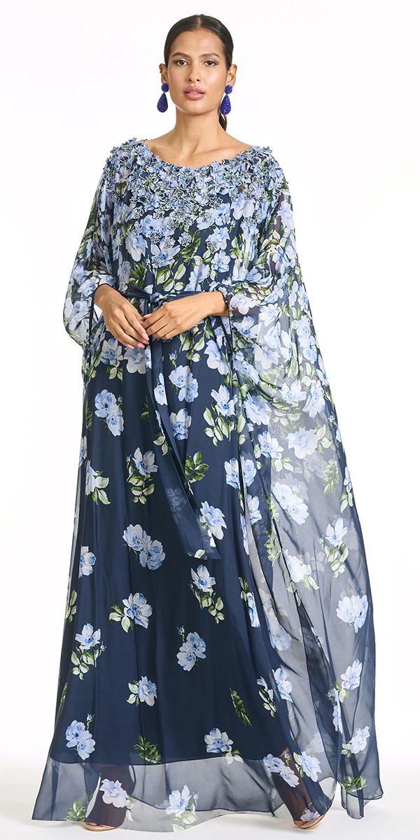 best mother of the bride dresses boho navy with floral sachinandbabi