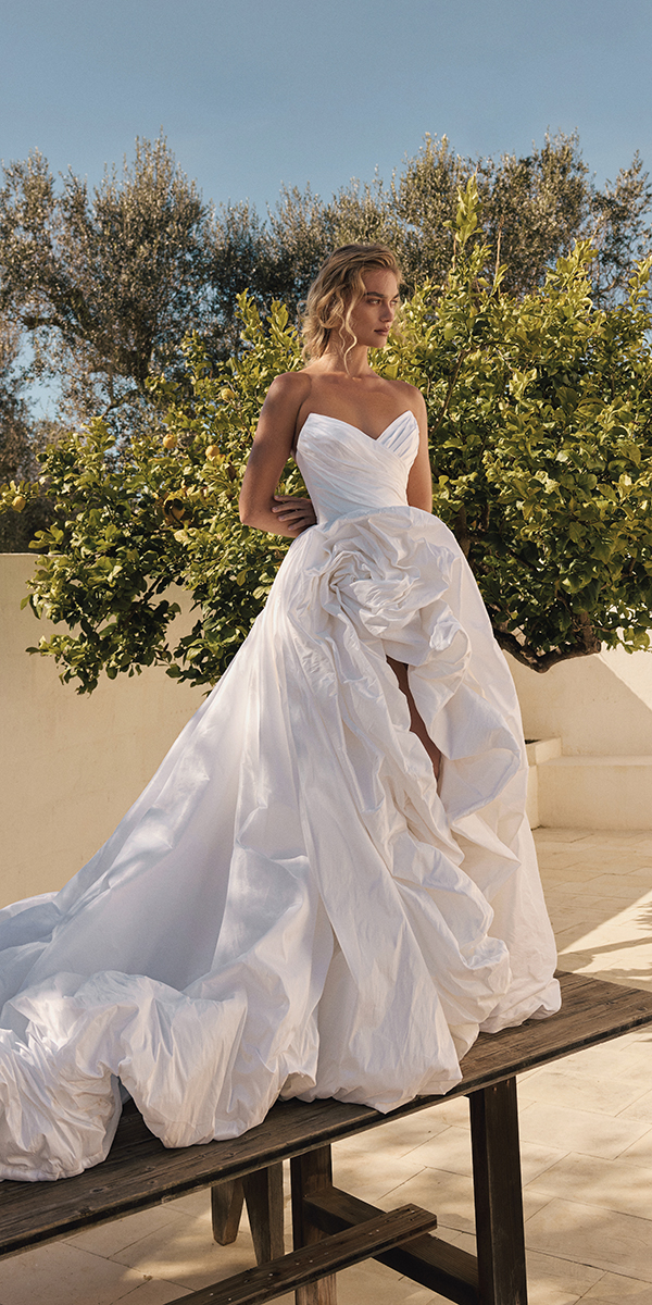 eva lendel less is more VI collection ball gown bubble hem Meadow
