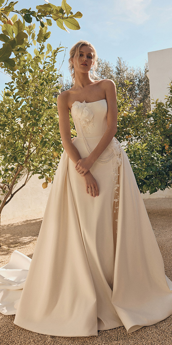 eva lendel less is more VI collection simple with overskirt archi