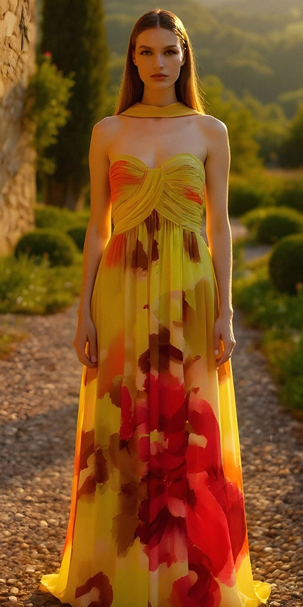 summer wedding guest dresses long floral beach badgley