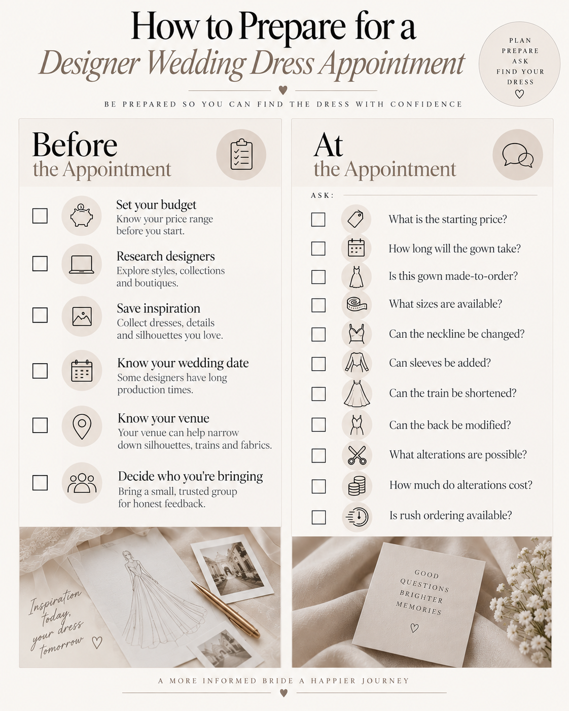 wedding dress appointment