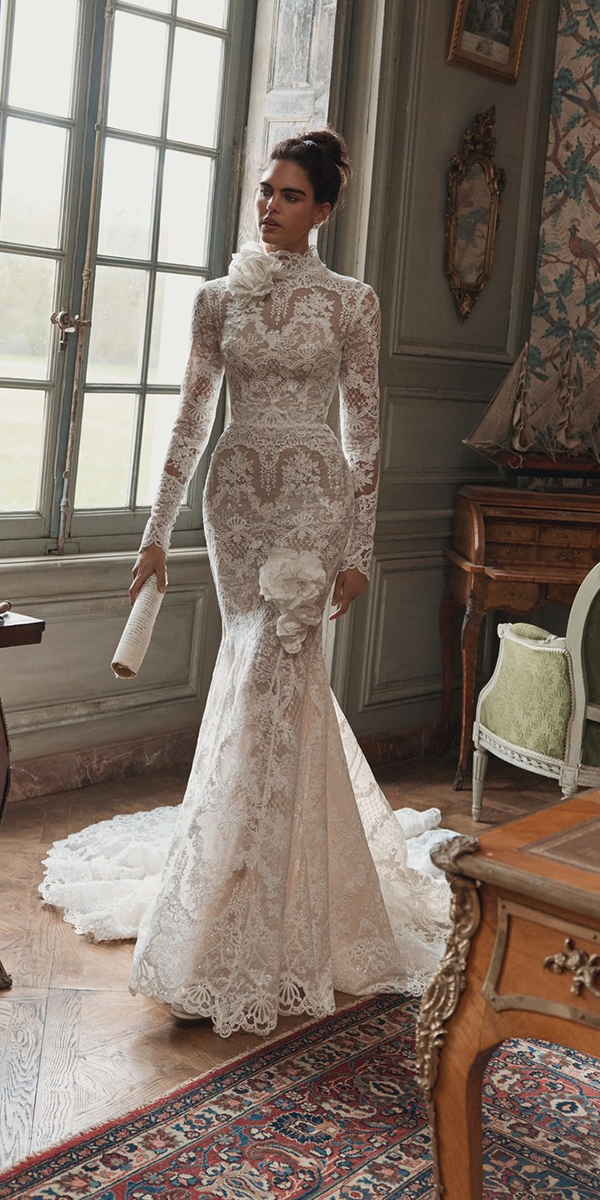 wona atelier heritage edition lace mermaid with long sleeves wona atelier