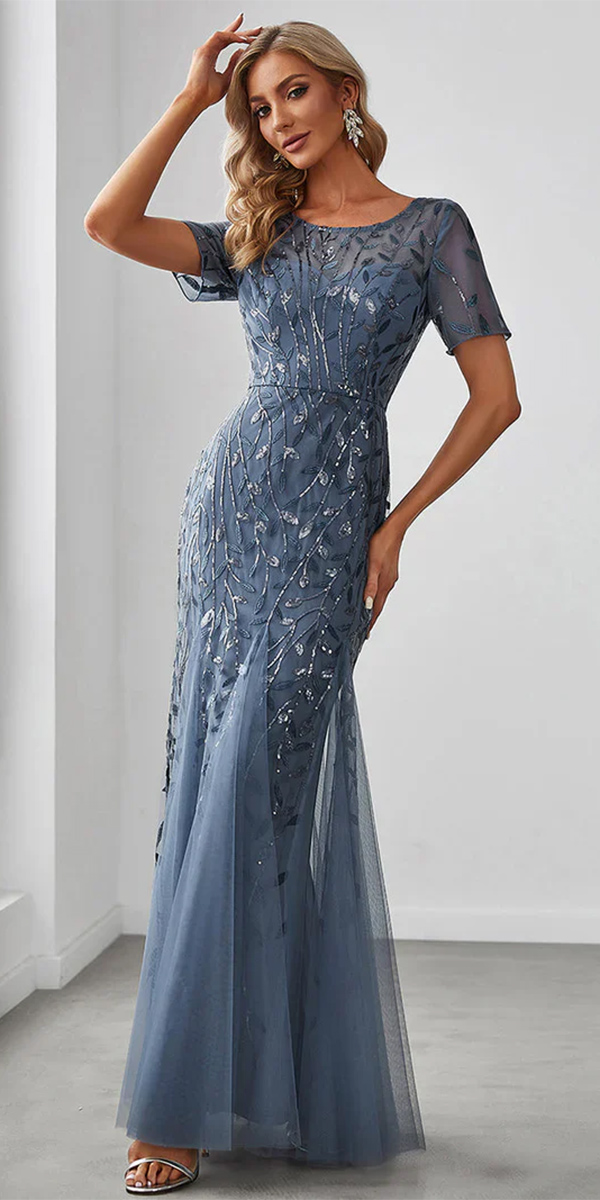 mother of the groom dresses long floral with cap sleeves gracefulelegance