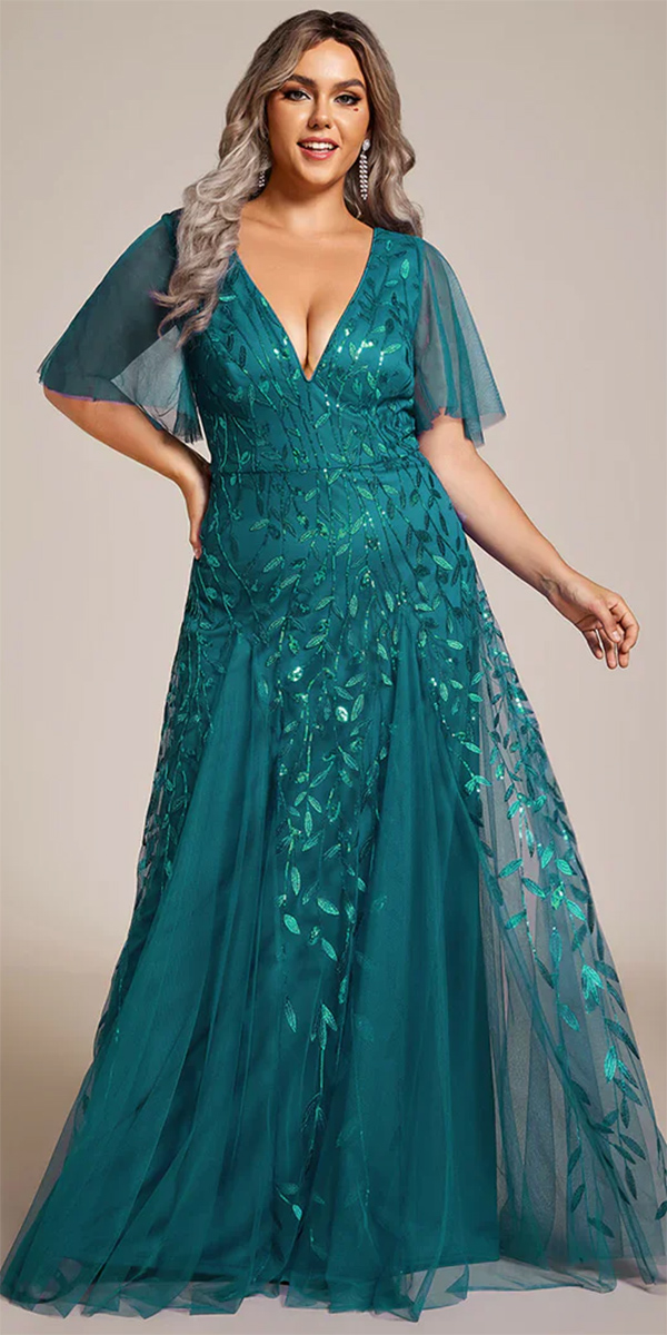 mother of the groom dresses plus size floral with cap sleeves gracefulelegance