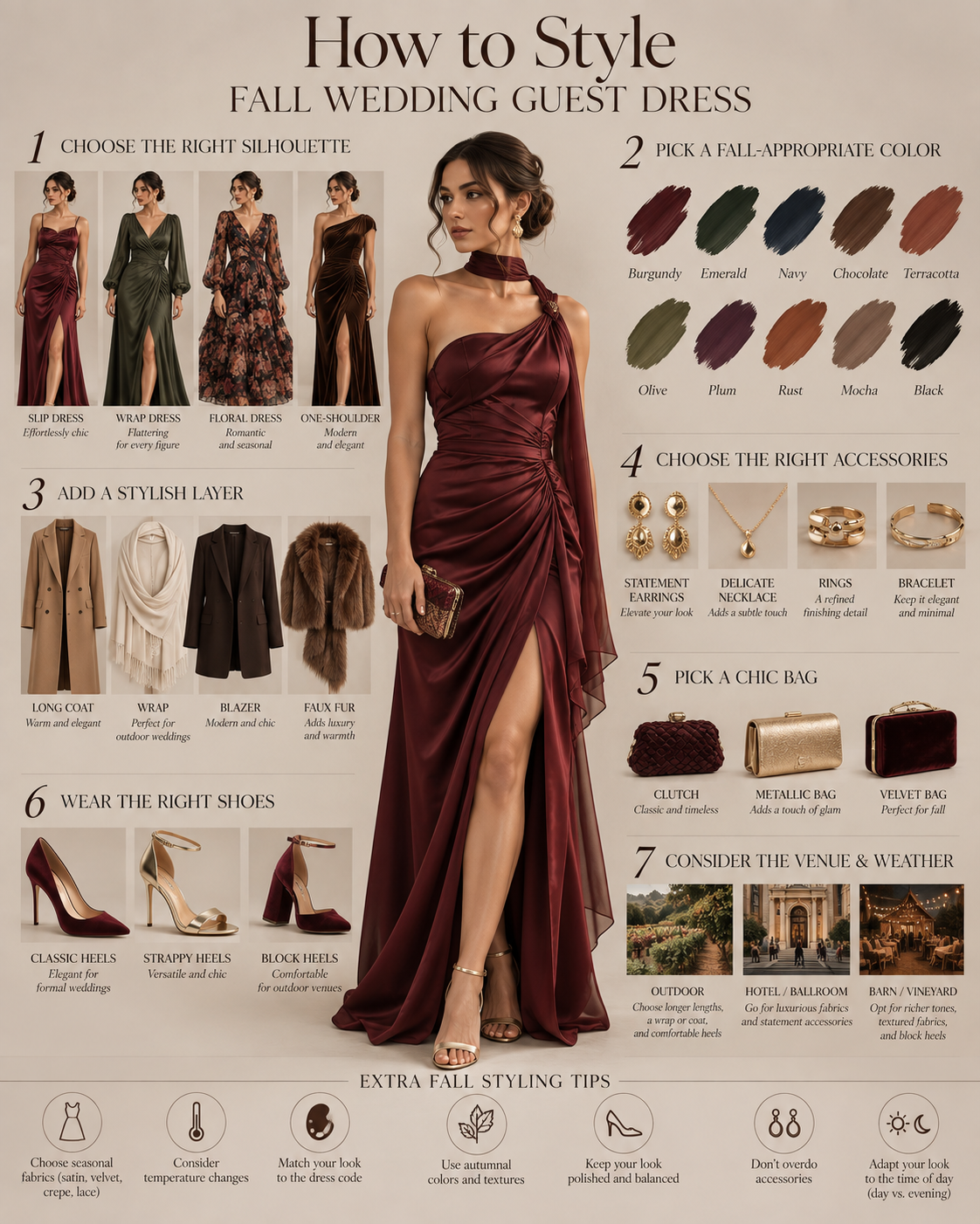fall wedding guest dresses how to style