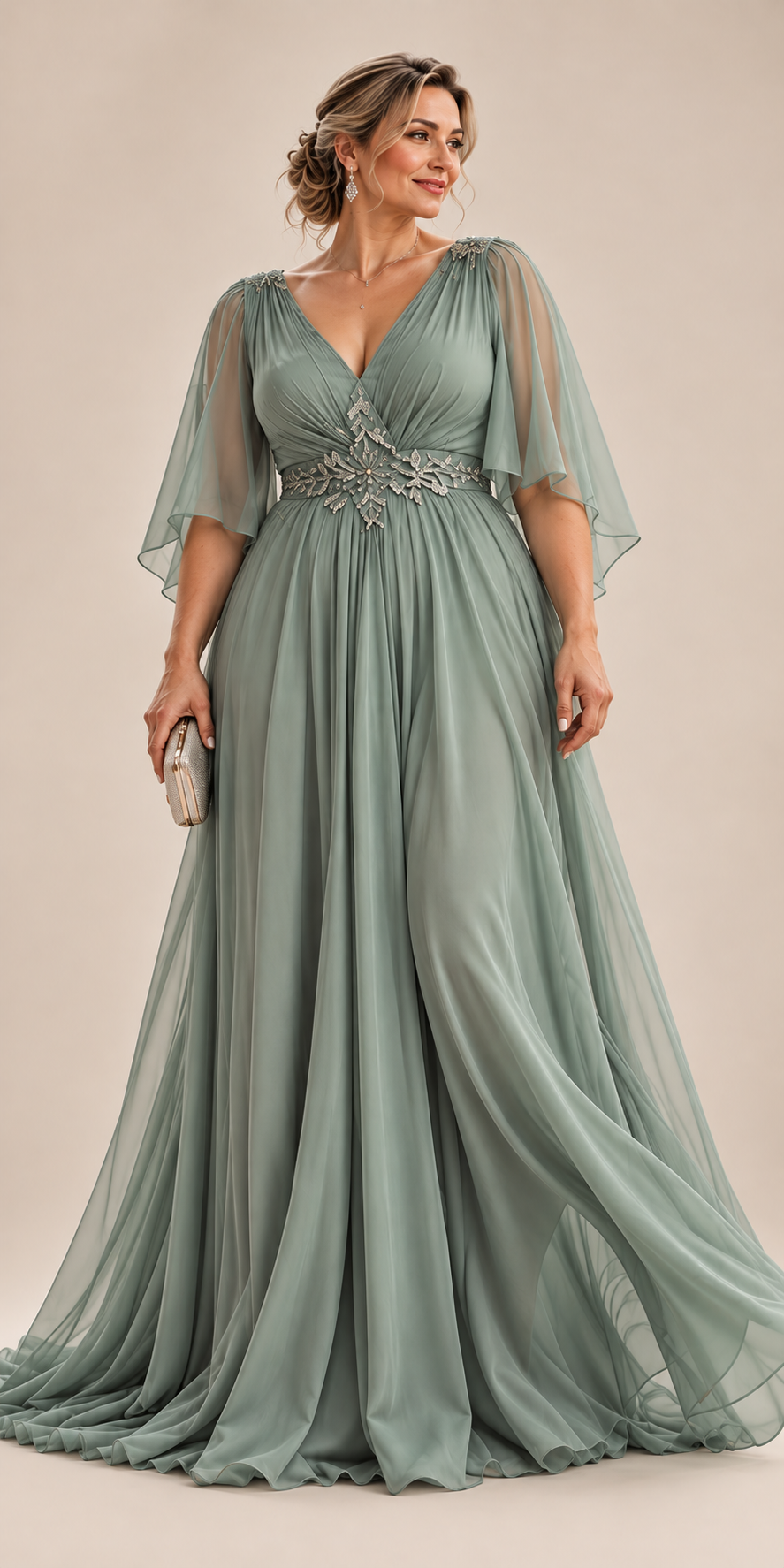 long mother of the bride dresses plus size