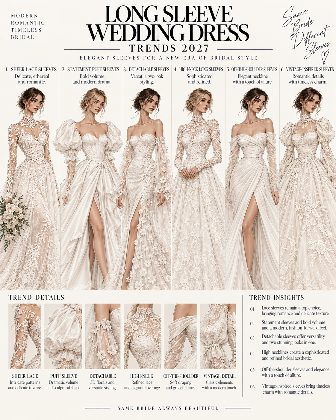 long sleeve wedding dress trends 2027