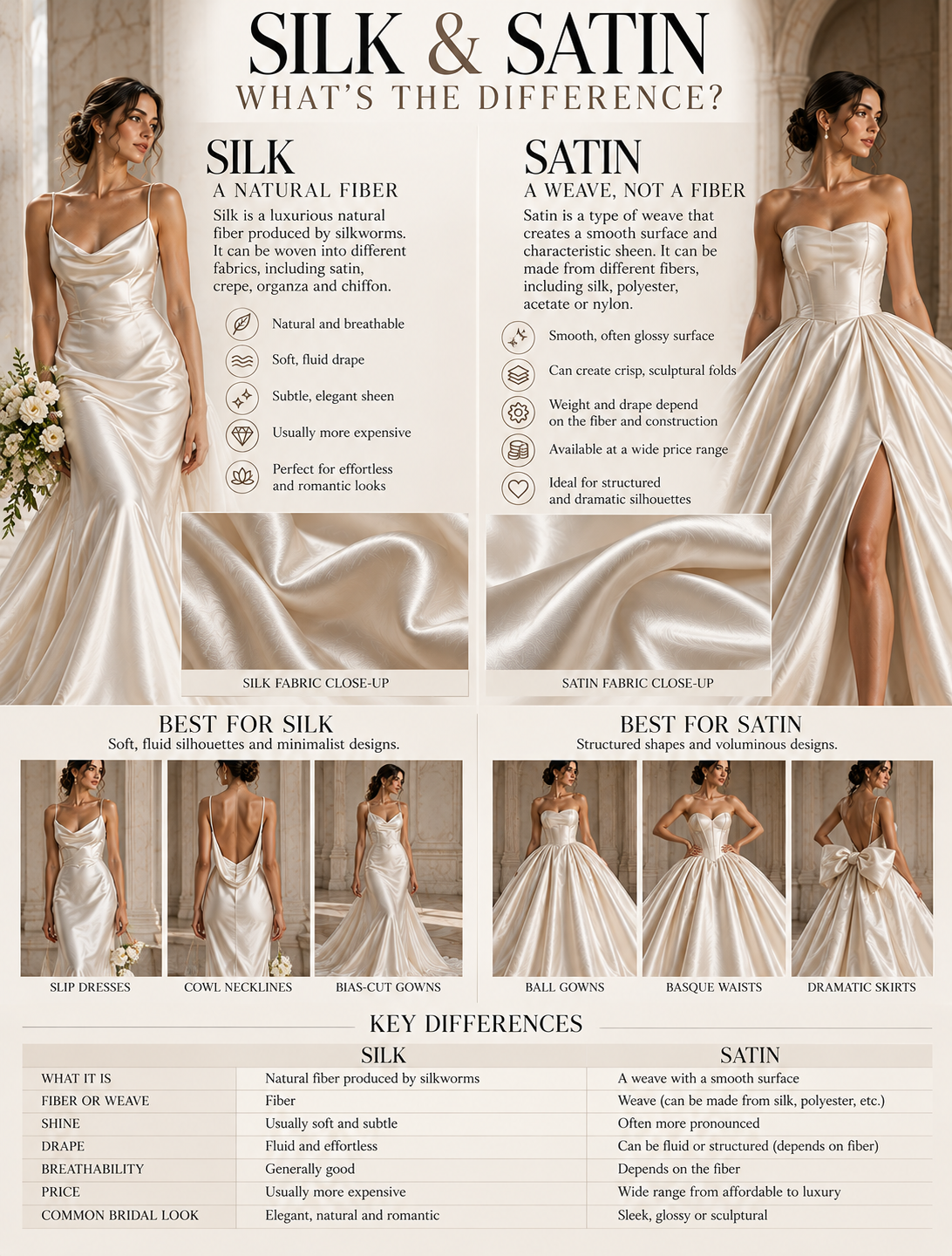 silk satin difference